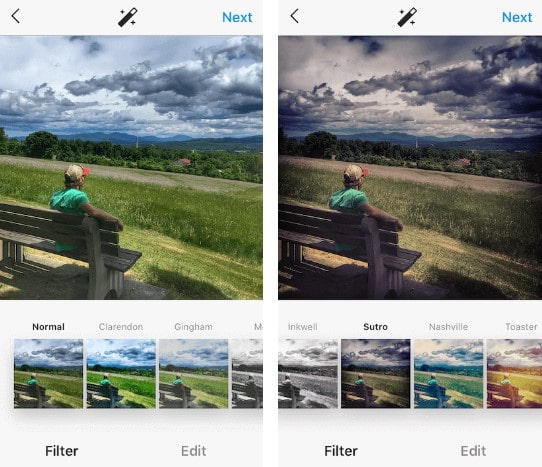 những Filter hot trên Instagram hình 14